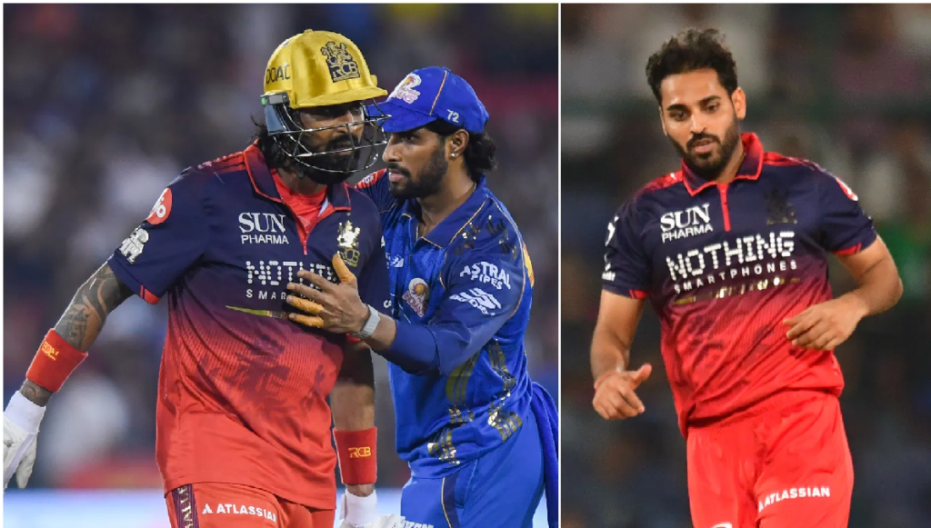 RCB vs MI IPL 2026 : सांस रोक देने वाली जीत , भुवनश्वर कुमार के विनिंग शॉट ने बेंगलुरु को पहुँचाया टेबल के टॉप पर